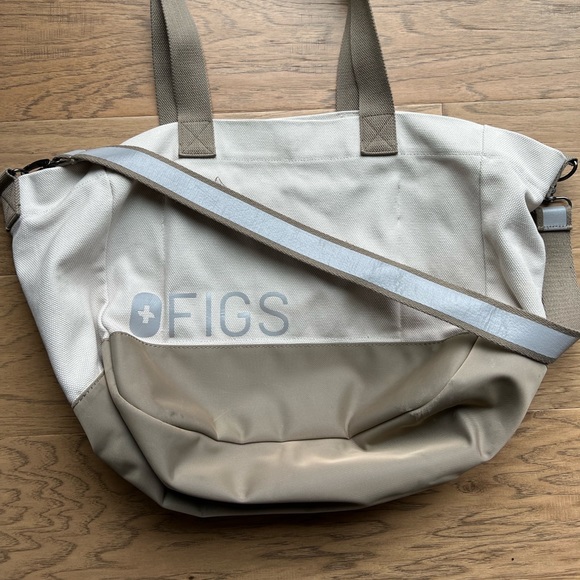 Bags Figs Bone Reflective Laminated Tote Poshmark